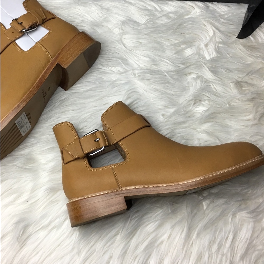 Liebeskind Brown Cutaway Buckle Ankle Boots